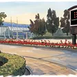 Elements Casino Surrey sign pylon behind red flowers